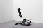 Landline office phone off the hook