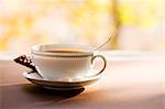 Coffee cup with cookie, still life