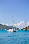 View of yacht on sea