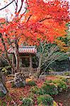 Bell tower, Jakkou-in temple in autumn, Ohara, Kyoto, Japan