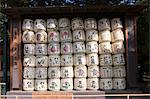 Saké barils, sanctuaire Heian-jingu, Okazaki, Kyoto, Japon