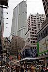 Busy streets at Tsimshatsui, Kowloon, Hong Kong