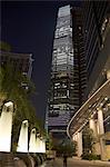 ICC building from podium garden, Kowloon west, Hong Kong