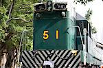 The retired Sir Alexander diesel locomotive exhibited at Hong Kong Railway Museum, Taipo, Hong Kong