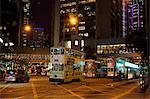 Central at night, Hong Kong