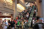 Escalators at Times Square shopping mall, Causeway Bay, Hong Kong