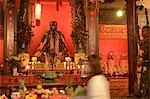 Shrine in the Chinese temple, Wanchai, Hong Kong