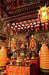 Statue of god in Pak Tai Temple, Wanchai, Hong Kong