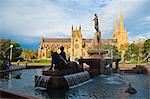 St. Marys Cathedral in Hyde Park, Sydney, New South Wales, Australia, Pacific