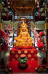 Gold Buddha at the Buddha Tooth Relic Museum in Chinatown, Singapore, Southeast Asia, Asia