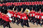 Soldats à la parade de la couleur 2012, défilé anniversaire de la Reine, Horse Guards, Whitehall, Londres, Royaume-Uni, Europe