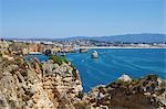 Cliffs near Praia Dona Ana, Lagos, Algarve, Portugal, Europe