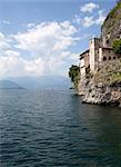 Hermitage of Santa Caterina del Sasso, Lake Maggiore, Lombardy, Italian Lakes, Italy, Europe