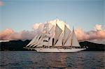 Star Clipper Segeln Kreuzfahrtschiff, Dominica, Westindische Inseln, Karibik, Mittelamerika