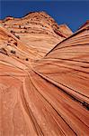 La Mini vague formation, Coyote Buttes sauvages, Vermillion Cliffs National Monument, Arizona, États-Unis d'Amérique, North America