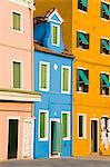 Piazza Baldassare Galuppi auf der Insel Burano, Venedig, Veneto, Italien, Europa