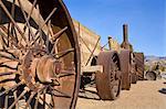 Dinah vieux, un tracteur à vapeur de 1894 à four Creek, Death Valley National Park, California, États-Unis d'Amérique, l'Amérique du Nord