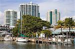 Marina clé dîner à Coconut Grove, Miami, Floride, États-Unis d'Amérique, l'Amérique du Nord