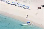 Plage du gouverneur sur l'île de Grand Turk, îles Turques et Caïques, Antilles, Caraïbes, Amérique centrale