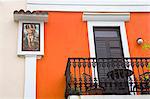 Colonial buildings in Old City of San Juan, Puerto Rico Island, West Indies, United States of America, Central America