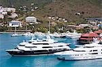 Yachts in Charlotte Amalie Harbor, St. Thomas Island, U.S. Virgin Iislands, West Indies, Caribbean, Central America