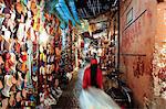 Dans le souk, Marrakech, Maroc, l'Afrique du Nord, Afrique