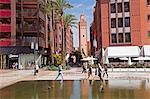 New shopping center and apartments in the wealthy area of Gueliz in Marrakesh, Morocco, North Africa, Africa