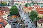Karlsbrücke, UNESCO-Weltkulturerbe, Prag, Tschechische Republik, Europa