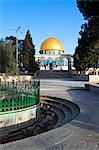 Kuppel des Rock und Tempelberg, Altstadt, UNESCO World Heritage Site, Jerusalem, Israel, Nahost