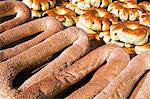 Sesame round bread for sale in the Old City, Jerusalem, Israel, Middle East