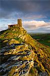 St. Michael de Rupe Church on Brent Tor, Brentor, Dartmoor National Park, Devon, England, United Kingdom, Europe