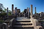 Vatadage, Quadrangle, Polonnaruwa, Site du patrimoine mondial de l'UNESCO, Province centrale du Nord, Sri Lanka, Asie