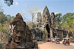 South Gate, Angkor Thom, Angkor Archaeological Park, UNESCO World Heritage Site, Siem Reap, Cambodia, Indochina, Southeast Asia, Asia