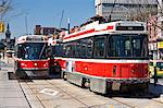 The 510 streetcar is one of eleven remaining streetcar routes in Toronto, Sadina Avenue, Toronto, Ontario, Canada, North America