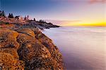 Pemaquid Point Lighthouse, péninsule de Pemaquid (Maine), New England, États-Unis d'Amérique, Amérique du Nord