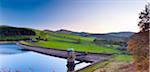 Kinder réservoir (réservoir Hayfield), Parc National de Peak District, Derbyshire, Angleterre