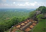 Vue depuis le sommet de la forteresse de Sigiriya Rock Lion, 5ème siècle ap J.-C., patrimoine mondial UNESCO, Sigiriya, Sri Lanka, Asie