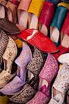 Colourful slippers, Marrakesh, Morocco, North Africa, Africa