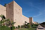 Murs de la vieille et de la médina, Marrakech, Maroc, l'Afrique du Nord, Afrique