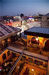 Vue sur les toits à la tombée de la nuit, Marrakech, Maroc, l'Afrique du Nord, Afrique