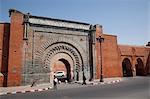 Porte de la ville près de Kasbah, Marrakech, Maroc, l'Afrique du Nord, Afrique