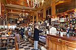 Interior of A Brasileira old-style coffee house, Baixa Chiado, Lisbon, Portugal, Europe