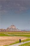 Mont St. Michel, UNESCO World Heritage Site, Normandy, France, Europe