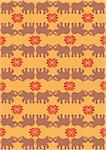 Traditional indian elephant pattern background. Vector file available.