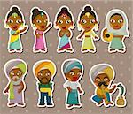 cartoon Indian stickers