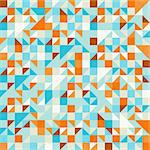 Geometric seamless pattern with triangles and squares