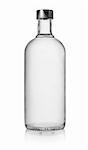 Bottle of vodka isolated on a white background. Clipping Path