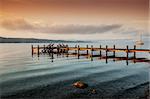 An old jetty at Starnberg Lake in Germany