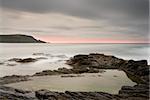 Motion blur dusk seascape, Polzeath, Cornwall.