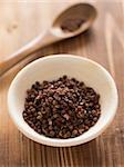 close up of a bowl of szechuan pepper